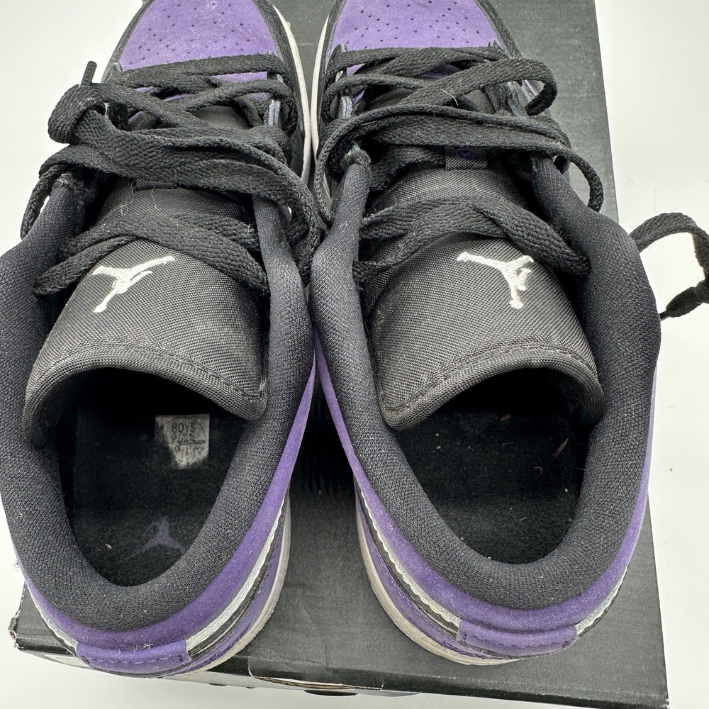 Nike Air Jordan 1 Low GS Court Purple Sneakers Youth 6.5Y Streetwear Hypebeast - Picture 11 of 12